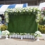 ซุ้มหญุ้าเทียม ถ่ายรูปงานบวช ธีมงาน เขียวขาว