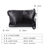 พร้อมส่ง กระเป๋าคลัทซ์ผู้ชาย+สายคล้องมือ ใส่ ipad 8 นิ้ว แฟขั่นเกาหลี Man-9889-สีดำ 1 ใบ รหัสสินค้า : Man-9889