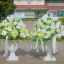 ซุ้มหญุ้าเทียม ถ่ายรูปงานบวช ธีมงาน เขียวขาว