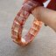 กำไลไหมเศรษฐี ไหมแน่น Red Rutilated Quartz ความกว้างกำไล 56 มม กำไลเป็นแบบยืดได้