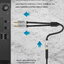 ERTK Gaming Headphone Adapter แจ็คแปลงหูฟังมีไมค์ให้รองรับ PC, Notebook แบบ 2 ช่อง ประกันศูนย์ไทย
