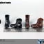 ZY Toys ZY16-23A Men's Leather Boots Black