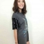 เดรสผ้ายืด/ หรือเสื้อตัวยาว สกีนลาย แขนปักเลื่อมวิ้งค่ะ