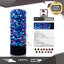 Polar Buff โพล่าบัฟ ผ้าโพกหัว HeadToWear ลายดอกไม้น้ำเงิน รหัส BP0063