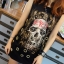 เสื้อลายกระโหลก เสื้อยืดตัวใหญ่ ใส่ได้ทั้ง ผู้หญิง/ผู้ชาย