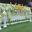 ซุ้มหญุ้าเทียม ถ่ายรูปงานบวช ธีมงาน เขียวขาว