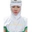หมวกคลุมบ่า ผ้าโทเร สีขาว ซักได้ หมวกคลุมผมตาข่ายบน หมวกแม่ครัว หมวกพ่อครัว หมวกทำอาหาร หมวกโรงงาน หมวกพนักงานฝ่ายผลิต หมวกอุตสาหกรรม หมวกคลุมเก็บผมชาย-หญิง
