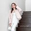 เสื้อทวีตแขนยาว เสื้อคลุมผ้าทวีตสีชมพู สีครีม งานสวยหรู