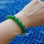 Green Agate อาเกต สีเขียว 10 มม สงบ ผ่อนคลาย ความร่ำรวย และ มีพลัง