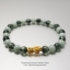 ไหมเขียว Green Rutilated Quartz Burmese Jade หยกพม่า 6 มม เจริญรุ่งเรือง ก้าวหน้า อายุยืน ร่ำรวยเป็นเศรษฐี ประดับ ปี่เซี๊ยะ ชาร์มปี่เซี๊ยะ ทองคำแท้ 99.99% ตัวคั่นสร้อยข้อมือ ชาร์มทองแท้ 99.99% ปี่เซียะ วัตถุมงคลเรียกทรัพย์ ขจัดปัดเป่าสิ่งไม่ดี
