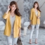 Blazer เบลเซอร์ เสื้อสูทสไตล์เกาหลี ทรงสวยผ้าลินินรีดง่าย