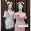 NURSE120 ชุดพยาบาลสีขาวแบบเดรส งานน่ารักๆ
