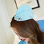 AIR065 (มีไซส์)ชุดแอร์สีฟ้าแต่งลูกไม้สวยๆ พร้อมหมวก ผ้านิ่มยืดใส่สวยค่ะ