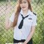 AIR036 ชุดแอร์สีขาวดำ ครบเซทหมวกไทค์ งานสวยค่ะ