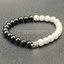 Black Onyx, Howlite with Sterling Silver Ying Yang and Turtle โอนิกซ์ และ ฮาวไลท์ 6 มม ประดับเงินแท้เต่า ป้องกัยภัยจากผู้ไม่หวังดี สุขภาพแข็งแรง เพิ่มพลังบวก