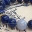 Lapis Lazuli 8 mm and Bluelace Agate 10 mm ลาปิส ลาซูลี่ และ บลูเลซ อาเกต เอาชนะความวิตกกังวล ช่วยให้มั่นใจในการแสดงออกต่อหน้าสาธารณชน พบติดตัวไว้สำหรับการ Presentation หรือ ปาฐกถาต่อหน้าคนหมู่มาก