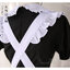 MAID114 ชุดแม่บ้านสีดำ แขนตุ๊กตา+เอี๊ยม น่ารักมากกก
