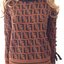 เสื้อไหมพรมFENDI แขนยาวถักริบบิ้น ผ้าหนานุ่มใส่กันหนาวอุ่นแน่นอน