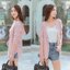 เสื้อคลุมไหมพรมมีฮู้ด