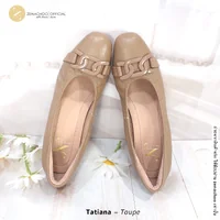ทรงปกติ เปลี่ยนไซส์ได้-ไม่รับคืน Zenachoo รุ่น Tatiana สูง2นิ้ว หนังแกะแท้ ทรงสวยมาก