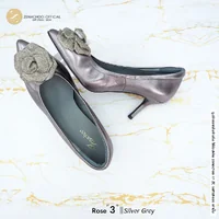 ทรงหัวแหลมที่ใส่สบายที่สุดทรงปกติ เปลี่ยนไซส์ได้-ไม่รับคืน Zenachoo Rose สูง 2&3นิ้ว รองเท้าหนังแกะแท้ ใส่สบายมาก