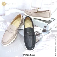 ทรงใหญ่ ลด 1 ไซส์ เปลี่ยนไซส์ได้-ไม่รับคืน Zenachoo รุ่น Winter charms รองเท้าหนังแกะแท้ loafer หนังแกะนุ่ม ใส่สบายมาก ทรงใหญ่ ลด 1 ไซส์ เปลี่ยนไซส์ได้-ไม่รับคืน Zenachoo รุ่น Winter charms รองเท้าหนังแกะแท้ loafer หนังแกะนุ่ม ใส่สบายมาก