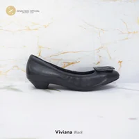 ทรงปกติ หน้าเท้ากว้างเพิ่ม 1 ไซส์ เปลี่ยนไซส์ได้-ไม่รับคืน Zenachoo รุ่น Viviana สูง 1นิ้ว รองเท้าหนังแกะแท้ หัวตัด ทรงสวยมาก