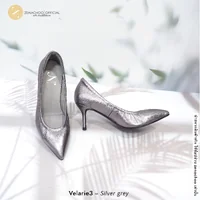 ทรงปกติ เปลี่ยนไซส์ได้ ไม่รับคืน::Zenachoo Velarie3 สูง 3 นิ้ว Silver Grey รองเท้าหนังแกะแท้ ใส่สวยมาก ทรงปกติ เปลี่ยนไซส์ได้ ไม่รับคืน::Zenachoo Velarie3 สูง 3 นิ้ว Silver Grey รองเท้าหนังแกะแท้ ใส่สวยมาก