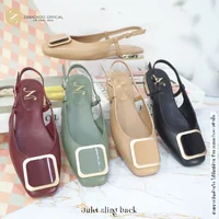 ทรงใหญ่ ลด 1 ไซส์ เปลี่ยนไซส์ได้ ไม่รับคืน รุ่นขายดี Zenachoo Julet Sling Back สูง 1.5 cm รองเท้าหนังแกะแท้ พื้นนิ่ม ทรงใหญ่ ลด 1 ไซส์ เปลี่ยนไซส์ได้ ไม่รับคืน รุ่นขายดี Zenachoo Julet Sling Back สูง 1.5 cm รองเท้าหนังแกะแท้ พื้นนิ่ม