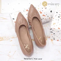 ทรงปกติ เปลี่ยนไซส์ได้ ไม่รับคืน Zenachoo รุ่นขายดี Velarie1 สูง 1นิ้ว สี Pink sand รองเท้าหัวแหลมหนังแกะแท้ ทรงปกติ เปลี่ยนไซส์ได้ ไม่รับคืน Zenachoo รุ่นขายดี Velarie1 สูง 1นิ้ว สี Pink sand รองเท้าหัวแหลมหนังแกะแท้