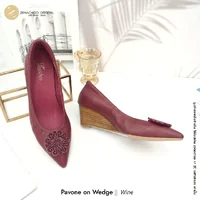 ทรงเตารีด ที่ใส่สบายที่สุดทรงปกติ:เปลี่ยนไซส์ได้-ไม่รับคืน Zenachoo Pavone Wedge สูง 2 นิ้ว รองเท้าหนังแกะแท้ ใส่สบายมาก ทรงเตารีด ที่ใส่สบายที่สุดทรงปกติ:เปลี่ยนไซส์ได้-ไม่รับคืน Zenachoo Pavone Wedge สูง 2 นิ้ว รองเท้าหนังแกะแท้ ใส่สบายมาก