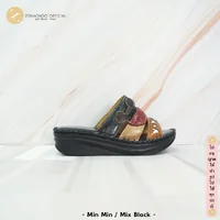 Zenachoo รองเท้าผู้หญิง Min min ส้นสูง 1.5 นิ้ว รองเท้าเพื่อสุขภาพ นุ่ม ใส่สบาย ไม่เมื่อย รองเท้าแฟชั่น ลายหมี