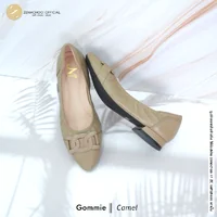 ทรงปกติ เปลี่ยนไซส์ได้ ไม่รับคืน Zenachoo รุ่น Gommie สูง 1 นิ้ว รองเท้าส้นแบน ทรงขายดี หนังแกะแท้ นิ่มสบาย