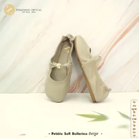 ZENACHOO รองเท้าหนังนิ่มผู้หญิง รุ่น Pebble Soft Ballerina รองเท้าแฟลต พื้นนุ่ม ใส่ทำงาน ใส่เที่ยว เปลี่ยนไซซ์ได้ ไม่รับคืน