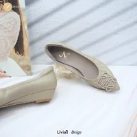 ทรงปกติ เปลี่ยนไซซ์ได้ ไม่รับคืนสินค้า Zenachoo รองเท้าหนังแกะแท้ รุ่น Livia1 สูง 1 นิ้ว ทรงสวยมาก ทรงปกติ เปลี่ยนไซซ์ได้ ไม่รับคืนสินค้า Zenachoo รองเท้าหนังแกะแท้ รุ่น Livia1 สูง 1 นิ้ว ทรงสวยมาก
