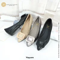 ทรงปกติ เปลี่ยนไซส์ได้-ไม่รับคืน Zenachoo รุ่น Vsquare สูง 1นิ้ว รองเท้าหนังแกะแท้ หนังนิ่ม พื้นนุ่ม ทรงปกติ เปลี่ยนไซส์ได้-ไม่รับคืน Zenachoo รุ่น Vsquare สูง 1นิ้ว รองเท้าหนังแกะแท้ หนังนิ่ม พื้นนุ่ม