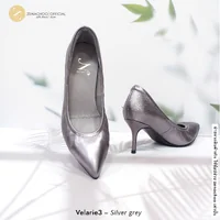 ทรงปกติ เปลี่ยนไซส์ได้ ไม่รับคืน::Zenachoo Velarie3 สูง 3 นิ้ว Silver Grey รองเท้าหนังแกะแท้ ใส่สวยมาก ทรงปกติ เปลี่ยนไซส์ได้ ไม่รับคืน::Zenachoo Velarie3 สูง 3 นิ้ว Silver Grey รองเท้าหนังแกะแท้ ใส่สวยมาก