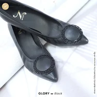ทรงปกติ:เปลี่ยนไซส์ได้-ไม่รับคืน Zenachoo รุ่น Glory สูง 2 นิ้ว รองเท้าหนังแกะแท้ หน้ากว้างไม่บีบเท้า หนังนิ่มมาก