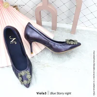 สีใหม่ ทรงปกติ:เปลี่ยนไซส์ได้-ไม่รับคืน รุ่นขายดี Zenachoo Viola3 สูง 3 นิ้ว สี Blue Starrynight รองเท้าหนังแกะแท้ หัวแหลมหน้ากว้าง สีใหม่ ทรงปกติ:เปลี่ยนไซส์ได้-ไม่รับคืน รุ่นขายดี Zenachoo Viola3 สูง 3 นิ้ว สี Blue Starrynight รองเท้าหนังแกะแท้ หัวแหลมหน้ากว้าง