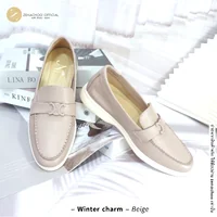 ทรงใหญ่ ลด 1 ไซส์ เปลี่ยนไซส์ได้-ไม่รับคืน Zenachoo รุ่น Winter charms รองเท้าหนังแกะแท้ loafer หนังแกะนุ่ม ใส่สบายมาก ทรงใหญ่ ลด 1 ไซส์ เปลี่ยนไซส์ได้-ไม่รับคืน Zenachoo รุ่น Winter charms รองเท้าหนังแกะแท้ loafer หนังแกะนุ่ม ใส่สบายมาก