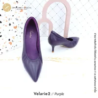 สีใหม่ ทรงปกติ เปลี่ยนไซส์ได้-ไม่รับคืน รุ่นขายดี Zenachoo Velarie2 สูง 2 นิ้ว สี Purple รองเท้าหนังแกะแท้ หัวแหลมหน้ากว้าง สีใหม่ ทรงปกติ เปลี่ยนไซส์ได้-ไม่รับคืน รุ่นขายดี Zenachoo Velarie2 สูง 2 นิ้ว สี Purple รองเท้าหนังแกะแท้ หัวแหลมหน้ากว้าง