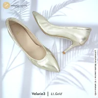 สีใหม่ ทรงปกติ เปลี่ยนไซส์ได้-ไม่รับคืน รุ่นขายดี Zenachoo Velarie3 สูง 3 นิ้ว สี Lt.Gold รองเท้าหนังแกะแท้ หัวแหลมหน้ากว้าง สีใหม่ ทรงปกติ เปลี่ยนไซส์ได้-ไม่รับคืน รุ่นขายดี Zenachoo Velarie3 สูง 3 นิ้ว สี Lt.Gold รองเท้าหนังแกะแท้ หัวแหลมหน้ากว้าง