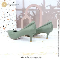 สีใหม่ ทรงปกติ เปลี่ยนไซส์ได้-ไม่รับคืน รุ่นขายดี Zenachoo Velarie2 สูง 2 นิ้ว สี Pistachio รองเท้าหนังแกะแท้ หัวแหลมหน้ากว้าง สีใหม่ ทรงปกติ เปลี่ยนไซส์ได้-ไม่รับคืน รุ่นขายดี Zenachoo Velarie2 สูง 2 นิ้ว สี Pistachio รองเท้าหนังแกะแท้ หัวแหลมหน้ากว้าง
