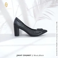 ทรงปกติ เปลี่ยนไซส์ได้ ไม่รับคืน รุ่นขายดี Zenachoo Jinny Chunky สูง 3 นิ้ว รองเท้าหนังแกะแท้ หัวแหลมหน้ากว้าง ทรงปกติ เปลี่ยนไซส์ได้ ไม่รับคืน รุ่นขายดี Zenachoo Jinny Chunky สูง 3 นิ้ว รองเท้าหนังแกะแท้ หัวแหลมหน้ากว้าง