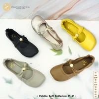 ZENACHOO รองเท้าหนังนิ่มผู้หญิง รุ่น Pebble Soft Ballerina รองเท้าแฟลต พื้นนุ่ม ใส่ทำงาน ใส่เที่ยว เปลี่ยนไซซ์ได้ ไม่รับคืน