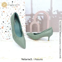 สีใหม่ ทรงปกติ เปลี่ยนไซส์ได้-ไม่รับคืน รุ่นขายดี Zenachoo Velarie2 สูง 2 นิ้ว สี Pistachio รองเท้าหนังแกะแท้ หัวแหลมหน้ากว้าง สีใหม่ ทรงปกติ เปลี่ยนไซส์ได้-ไม่รับคืน รุ่นขายดี Zenachoo Velarie2 สูง 2 นิ้ว สี Pistachio รองเท้าหนังแกะแท้ หัวแหลมหน้ากว้าง