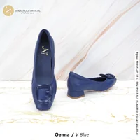 ทรงปกติ:เปลี่ยนไซส์ได้-ไม่รับคืน Zenachoo รุ่น Genna สูง 1 นิ้ว รองเท้าหนังแกะแท้ หนังนิ่ม พื้นนุ่ม