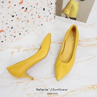ทรงปกติ เปลี่ยนไซส์ได้ ไม่รับคืน รุ่นขายดี Zenachoo Velarie2 สูง 2 นิ้ว สี SunFlower รองเท้าหนังแกะแท้ หัวแหลมหน้ากว้าง ทรงปกติ เปลี่ยนไซส์ได้ ไม่รับคืน รุ่นขายดี Zenachoo Velarie2 สูง 2 นิ้ว สี SunFlower รองเท้าหนังแกะแท้ หัวแหลมหน้ากว้าง