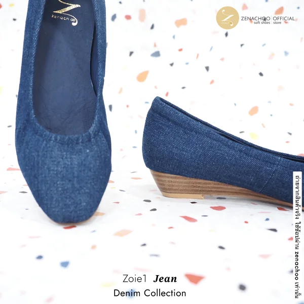 ทรงปกติ เปลี่ยนไซส์ได้ ไม่รับคืน รุ่นขายดี Zenachoo Denim Collection รองเท้าหนังแกะแท้ ทรงสวยใส่สบาย image 5 ทรงปกติ เปลี่ยนไซส์ได้ ไม่รับคืน รุ่นขายดี Zenachoo Denim Collection รองเท้าหนังแกะแท้ ทรงสวยใส่สบาย image 5