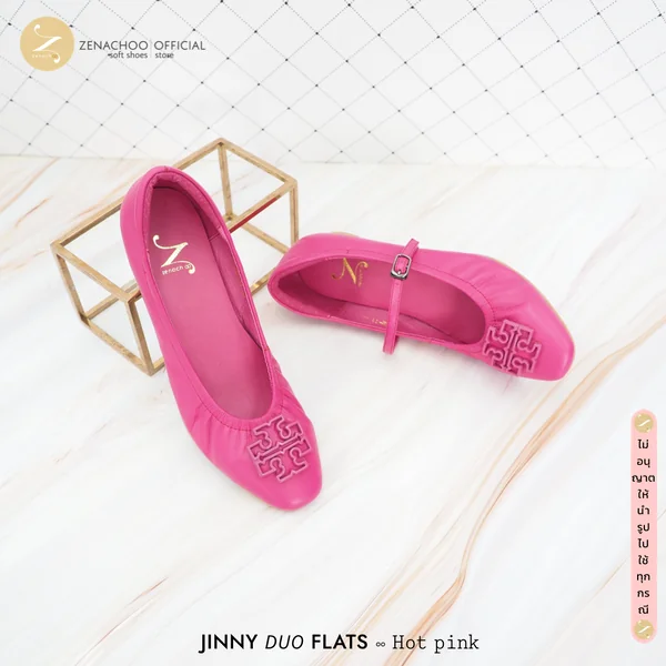 รุ่นใหม่ ใส่ได้ 2 แบบ ทรงปกติ เปลี่ยนไซส์ได้-ไม่รับคืน Zenachoo สูง 1 นิ้ว รุ่น Jinny Duo Flat รองเท้าหนังแกะ ทรงสวยมาก image 8 รุ่นใหม่ ใส่ได้ 2 แบบ ทรงปกติ เปลี่ยนไซส์ได้-ไม่รับคืน Zenachoo สูง 1 นิ้ว รุ่น Jinny Duo Flat รองเท้าหนังแกะ ทรงสวยมาก image 8